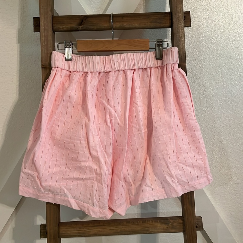 Pink Button With Matching Boxer Shorts Set - image 1